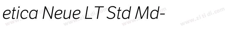 etica Neue LT Std Md字体转换